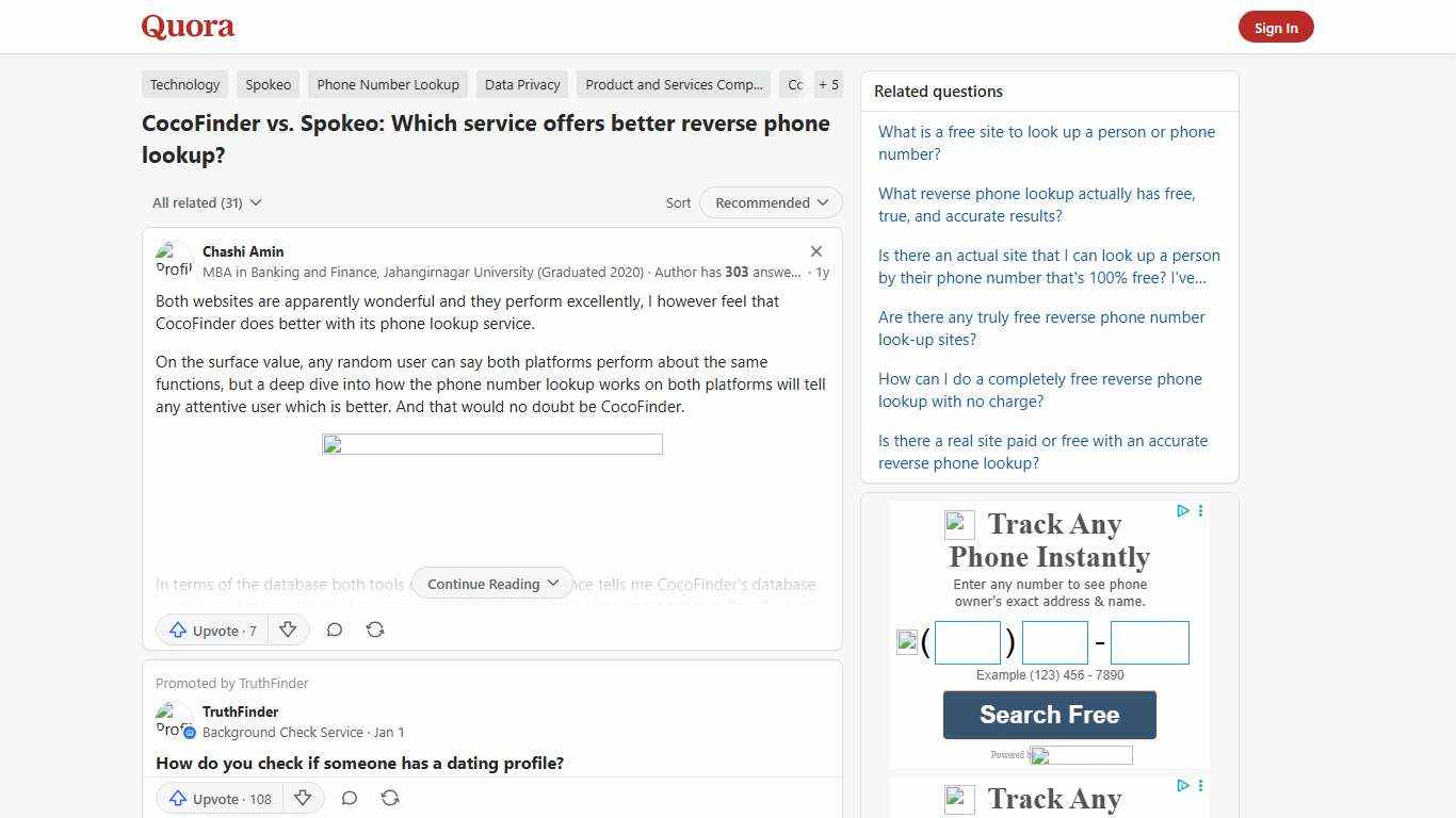 CocoFinder vs. Spokeo: Which service offers better reverse phone lookup? - Quora